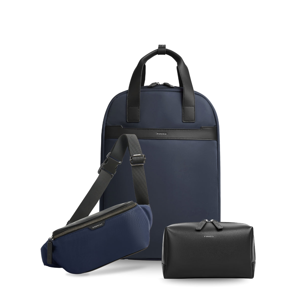 Complete Travel Set - Blue & Black